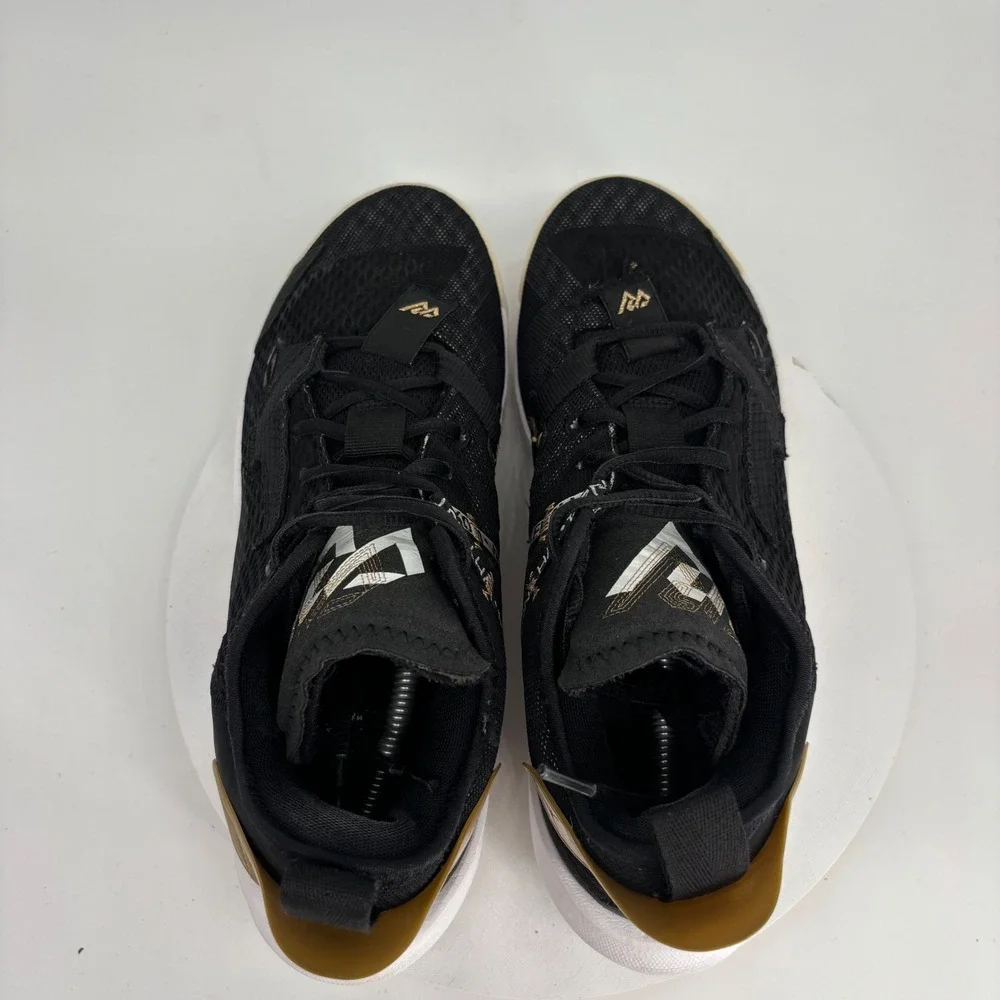 Jordan Why Not Zer0.4 Basketball Shoes Mens Sz 9.5 Black Gold CQ4230-001